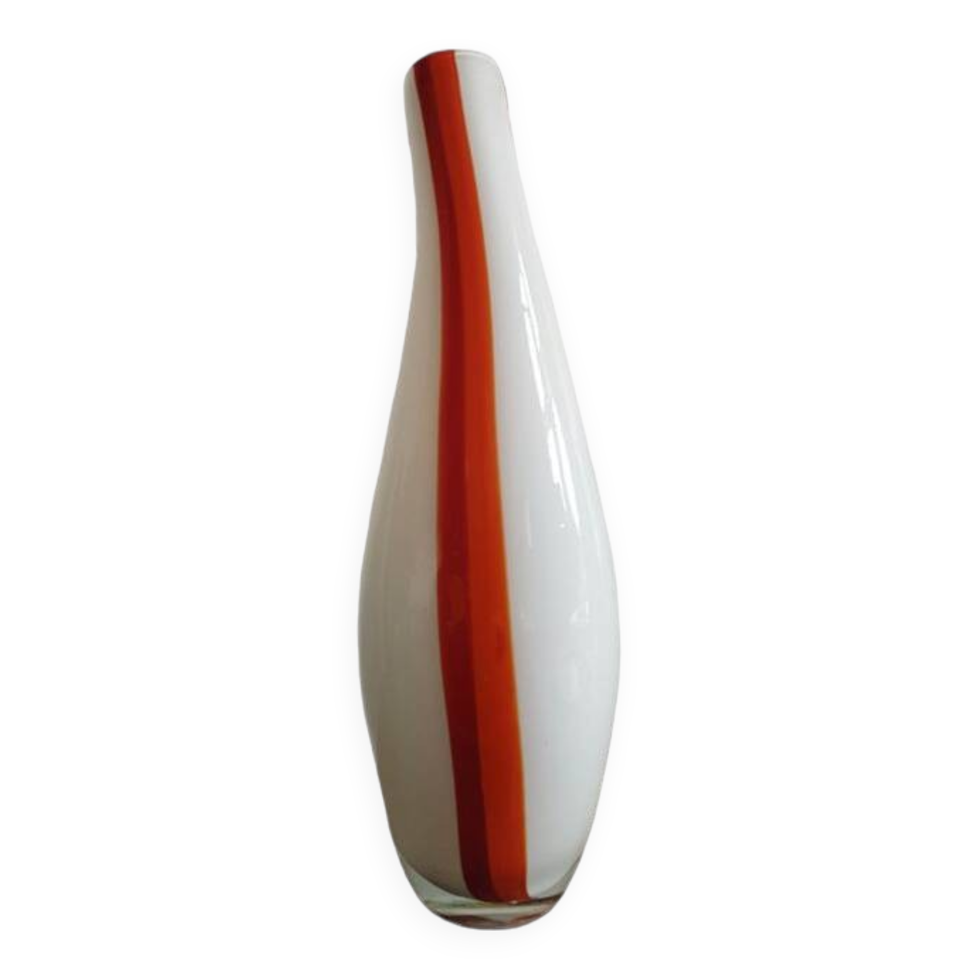 Large Vintage Vase • Blown Glass • 1960