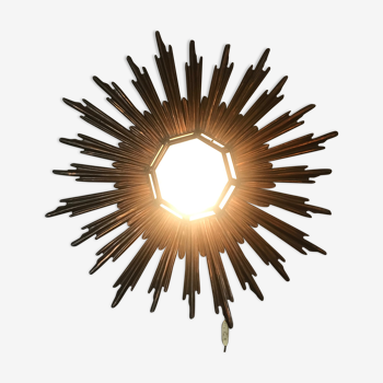 Wall light copper and opaline sun