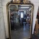Napoleon III mirror from the 19th century with gold leaf, 190cm H
