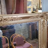 Golden mirror xixth period restoration 132×110cms