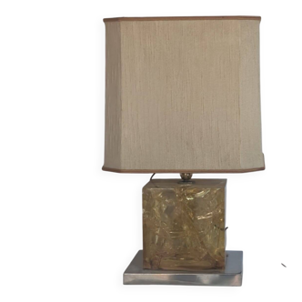 French resin table lamp, 70s