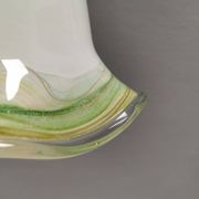 Pendant lamp in multicolored glass. Probably Danish or Swedish from 1970s