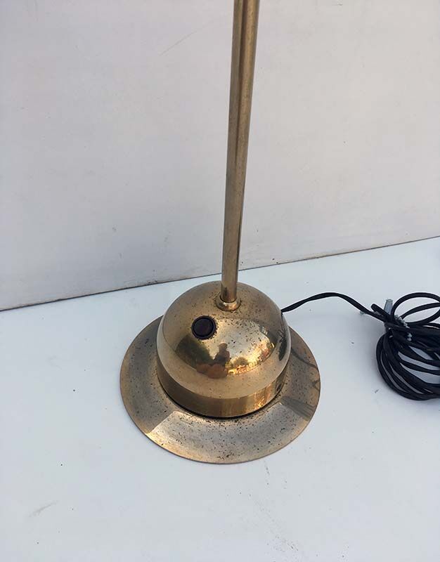 Brass floor lamp