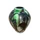 Vase Ada LOUMANI en verre soufflé dans les tons verts