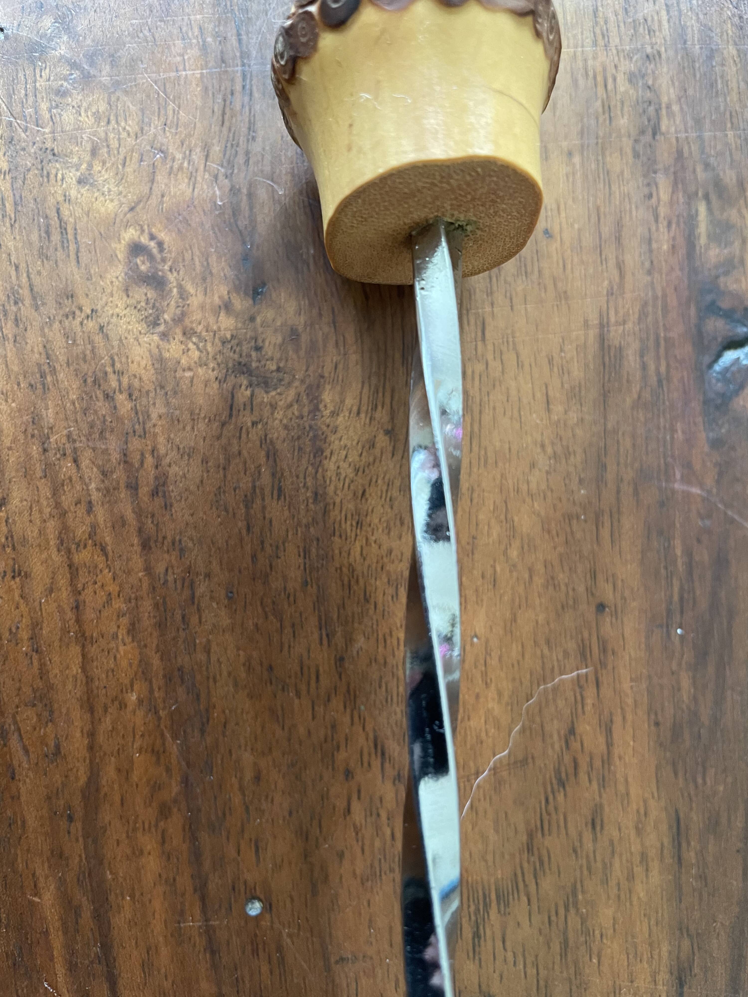 Vintage bamboo handle cutlery