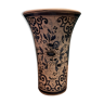 Hand-painted earthenware vase