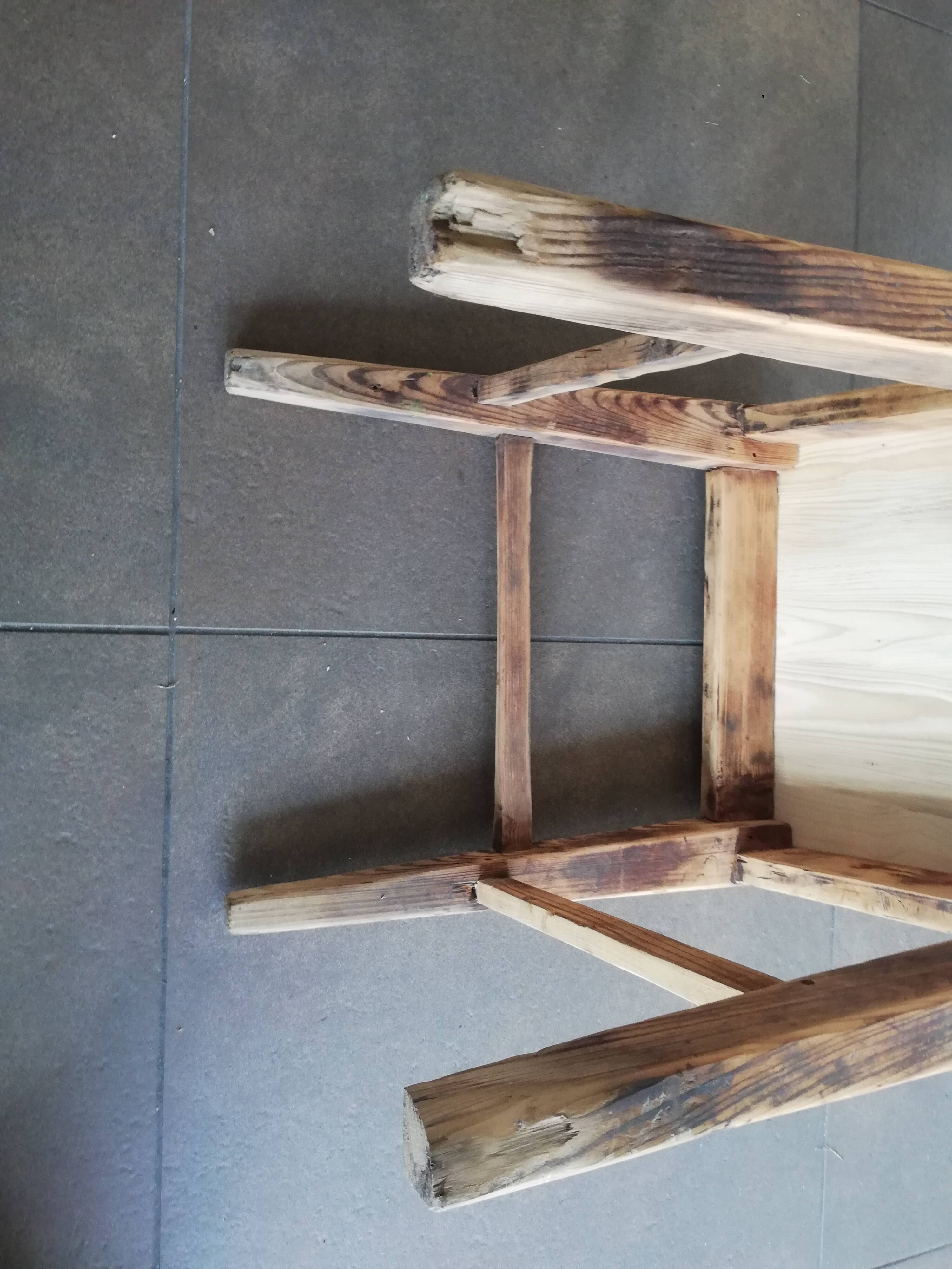 Chaise vintage en bois, années 50
