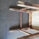 Chaise vintage en bois, années 50