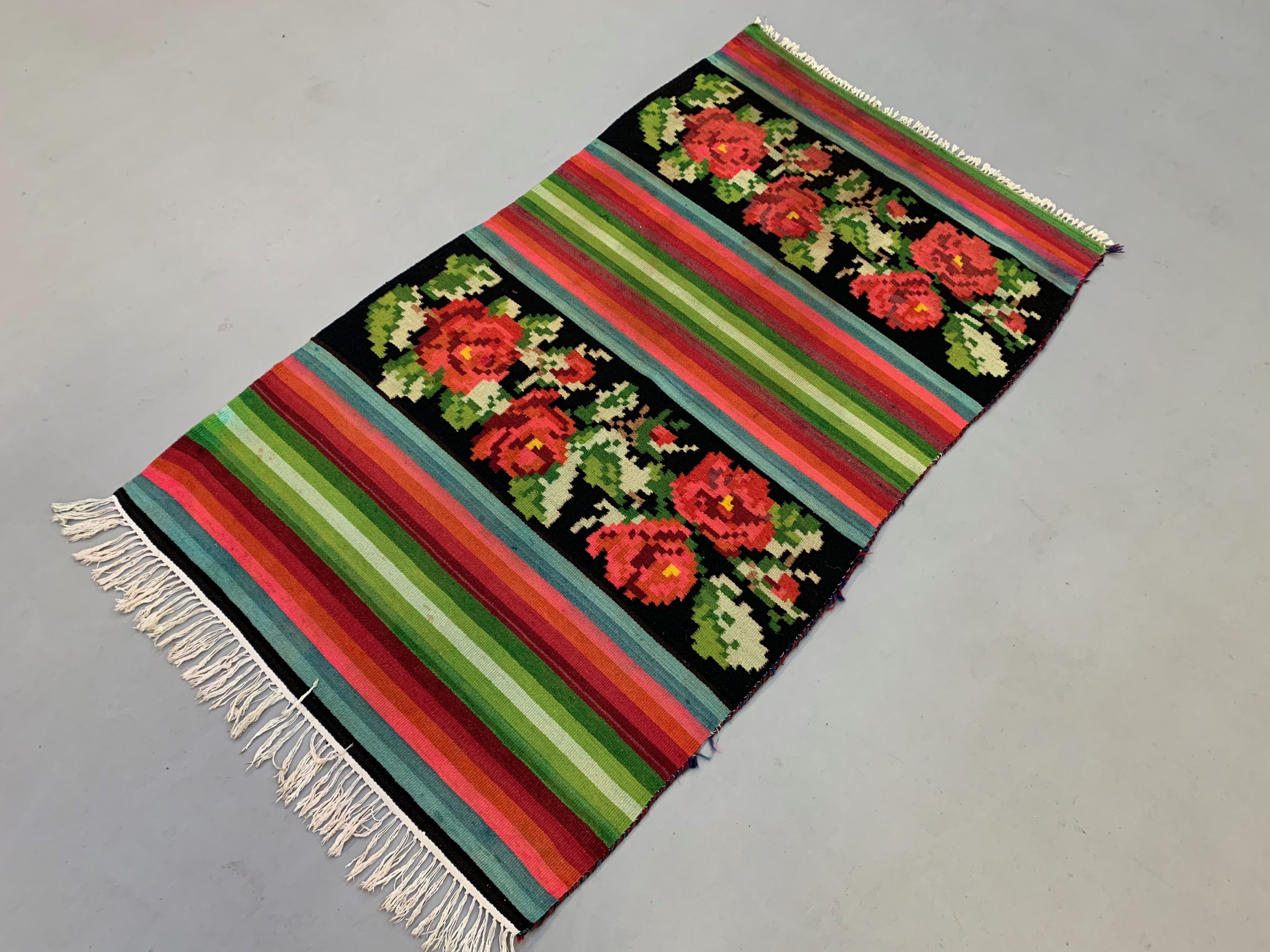 Medium Vintage Turkish Kilim Rug 161x91 cm Wool Kelim