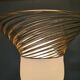 Floor lamp Murano Vetri glass shade and brass stand