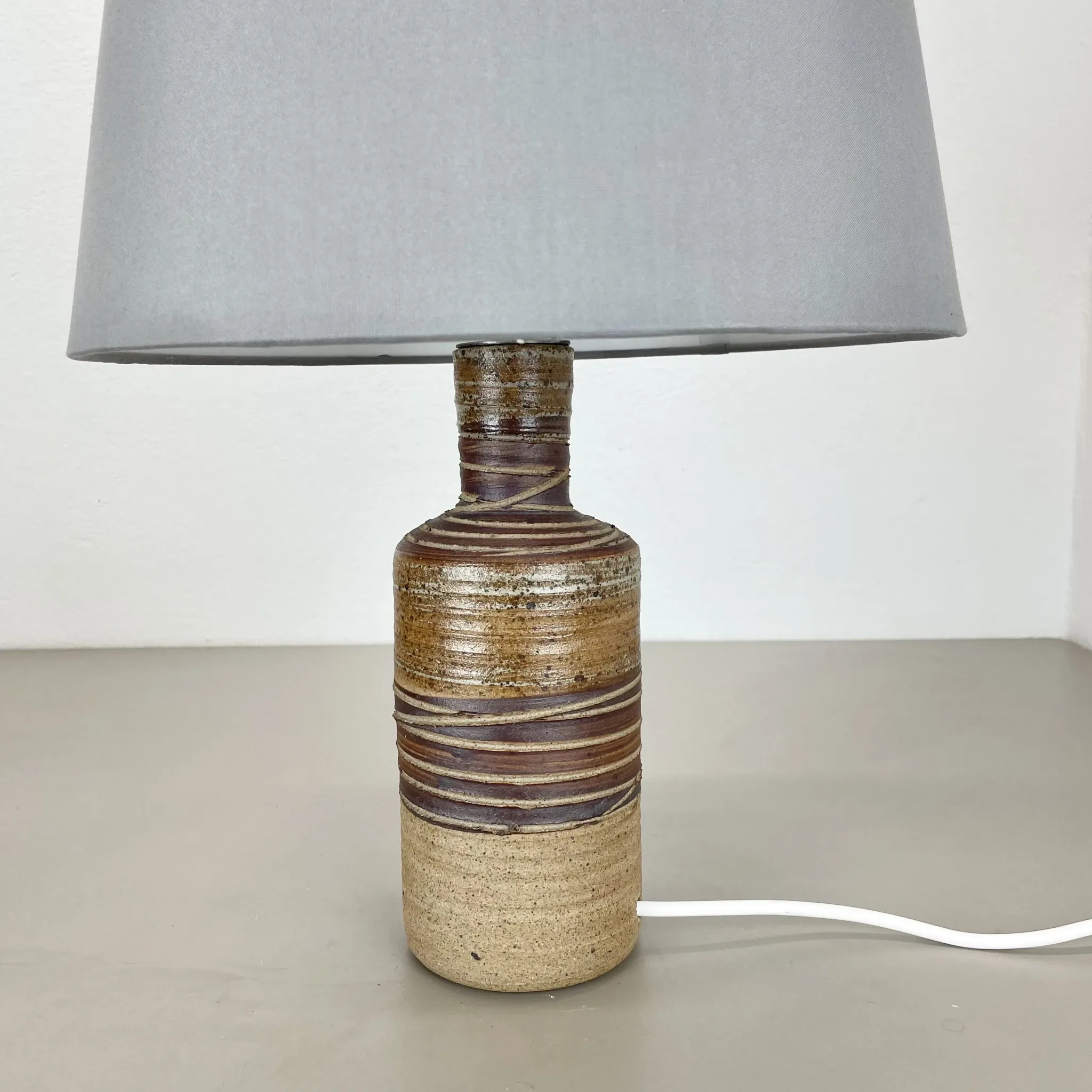 31 cm High Ceramic Table Lamp Base, 'Studio Pottery', by Tue Poulsen, Ceramic Denmark, 1970