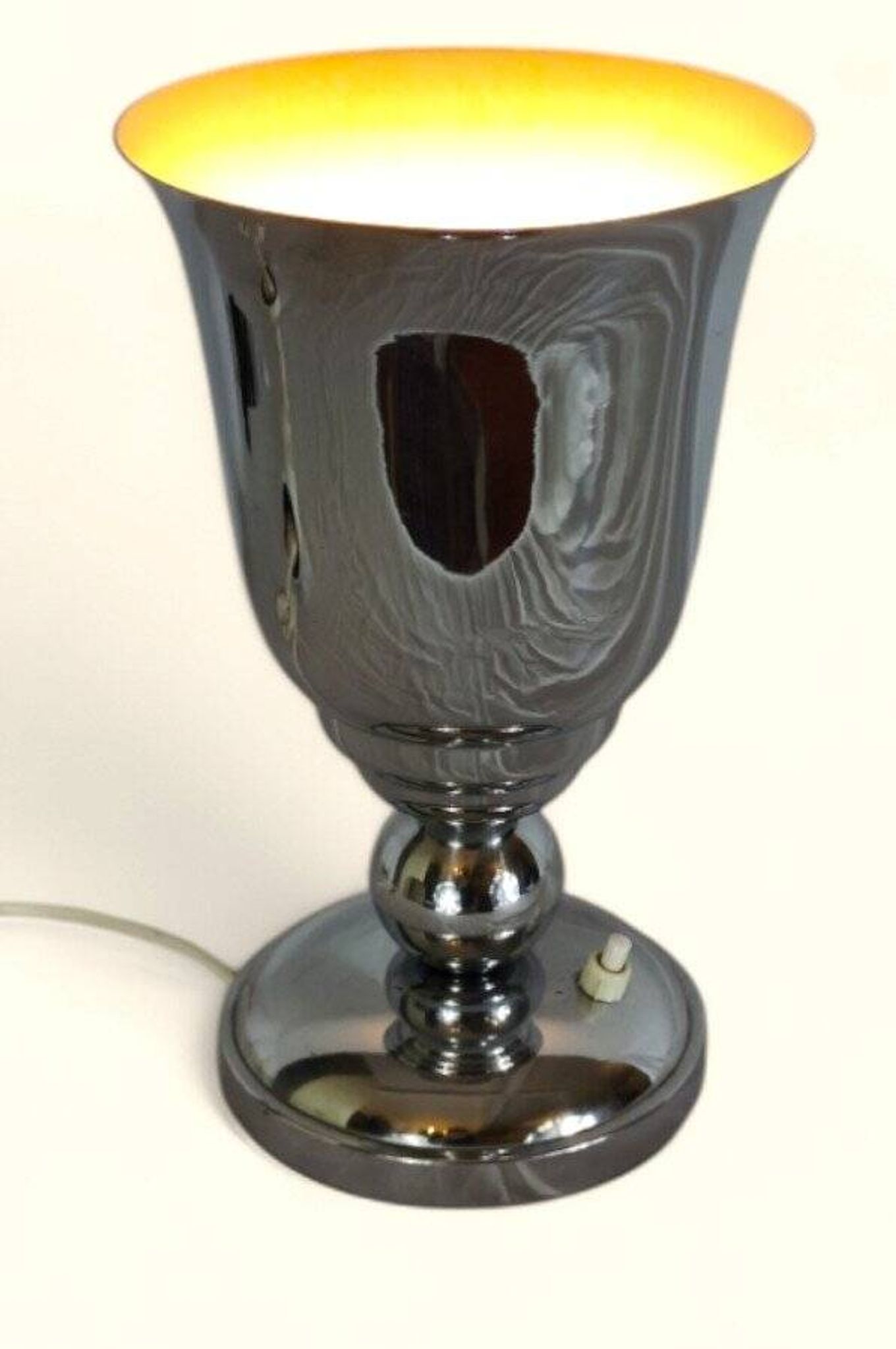 Art Deco / Modernist Chrome Basin Lamp - 1920-1940