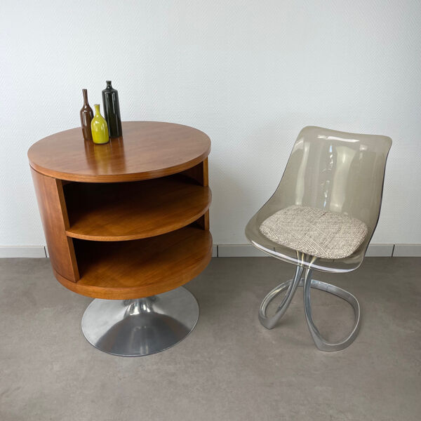 Arkana Maurice Burke, table guéridon pivotant pied tulipe