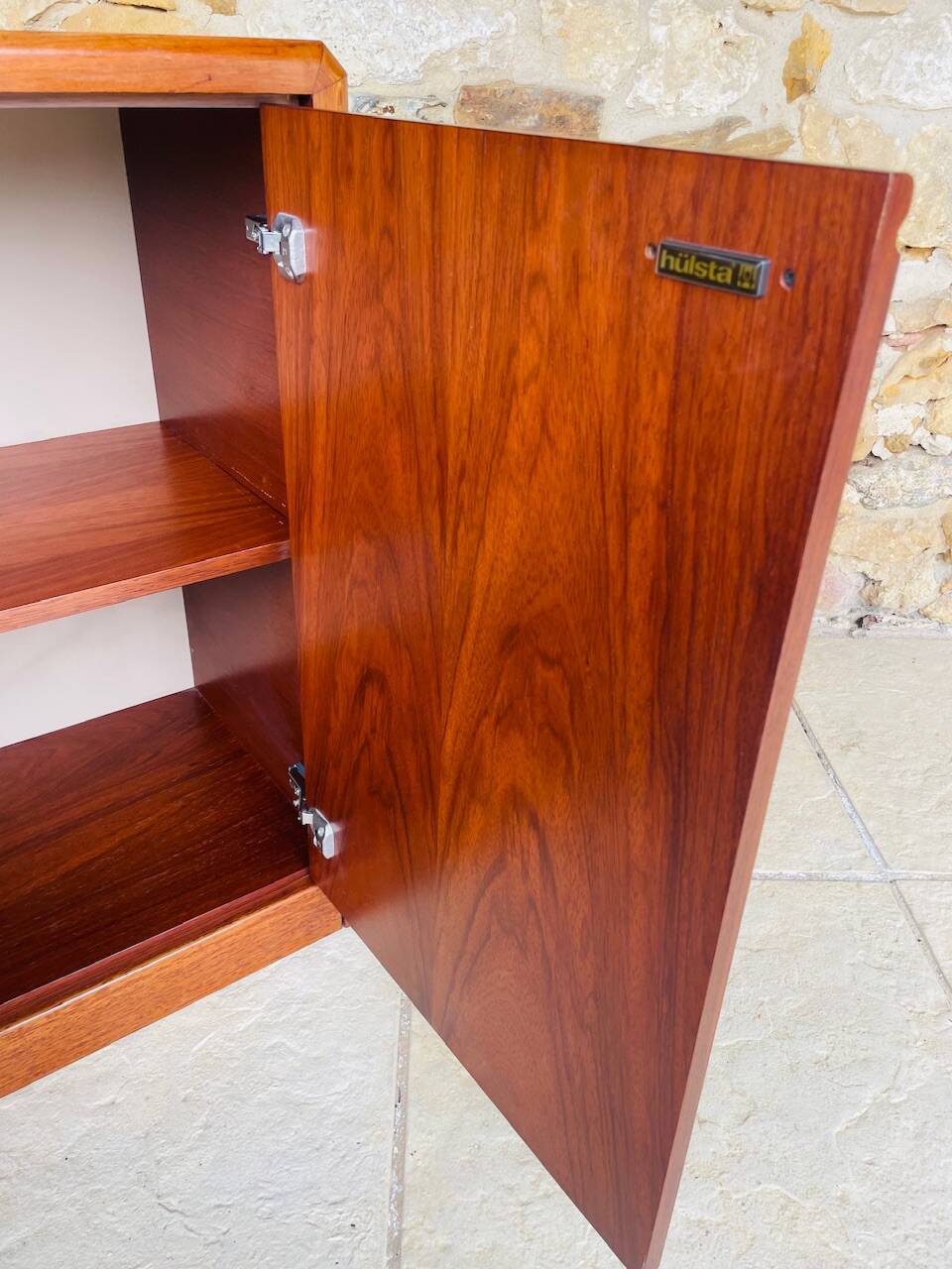 Low buffet, vintage teak storage unit by Hulsta, circa 1970s.