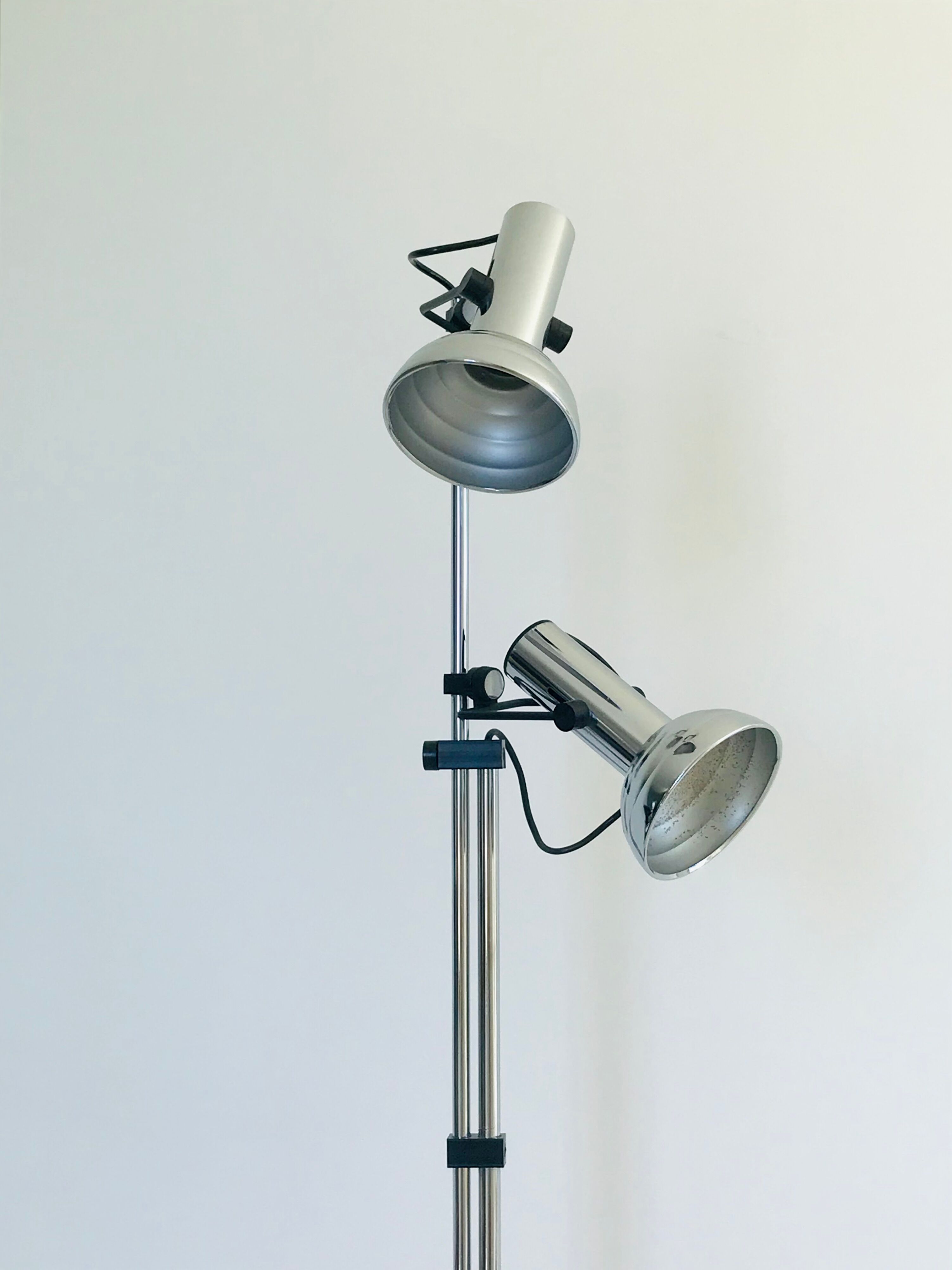 Floor lamp two spots, Italy 70s