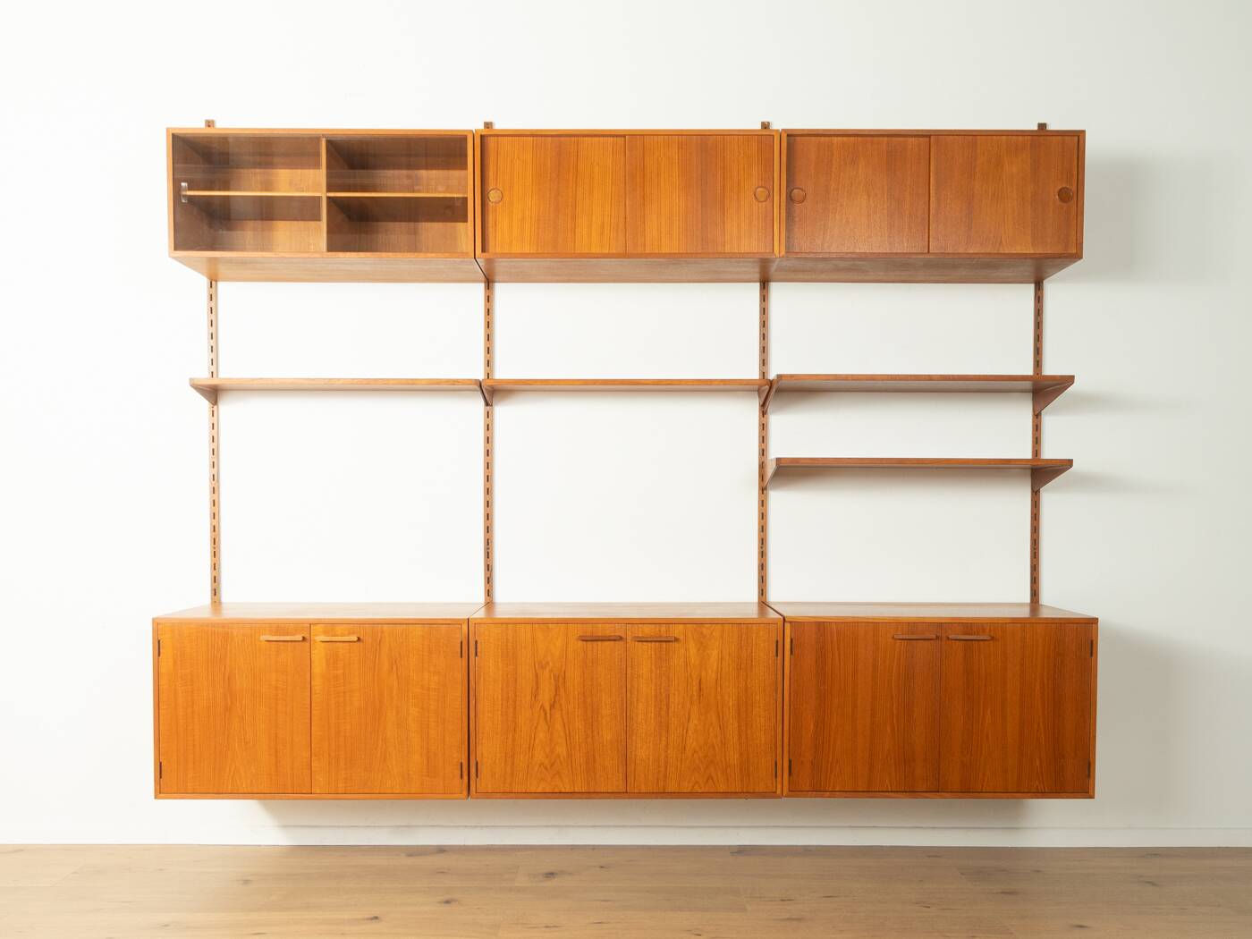 FM Møbler wall unit by Kai Kristiansen, 1960s, teak, restored