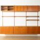 FM Møbler wall unit by Kai Kristiansen, 1960s, teak, restored