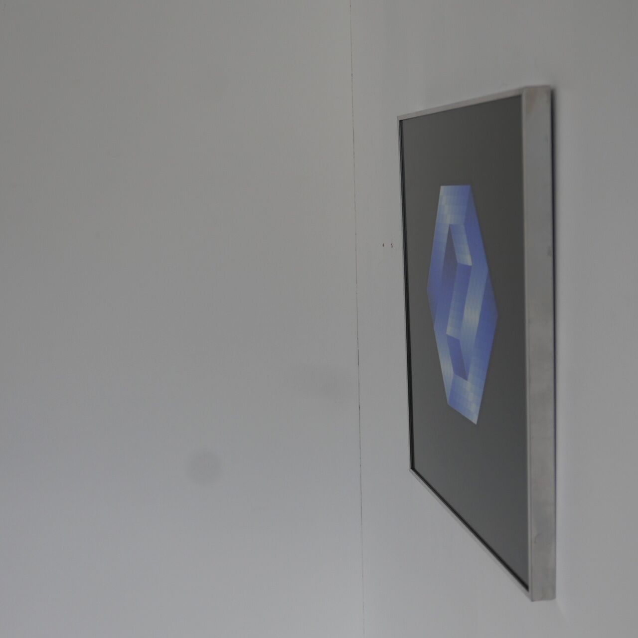 Late 20th century geometric framed artwork