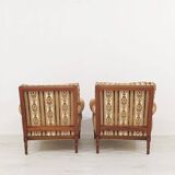 Pair of Louis XVI style armchairs