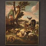 Peinture italienne du XVIIIe siècle, scène de genre pastorale