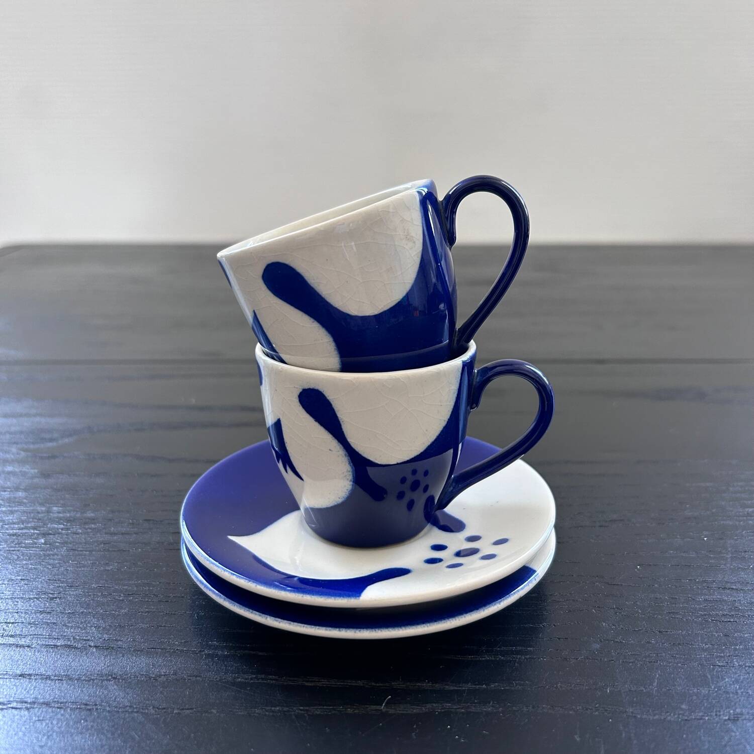 Pair of Habitat 1980 cups