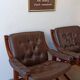 Norwegian Easy Chairs in Leather by Jon Hjortdal, Velledalen. Set of 2.