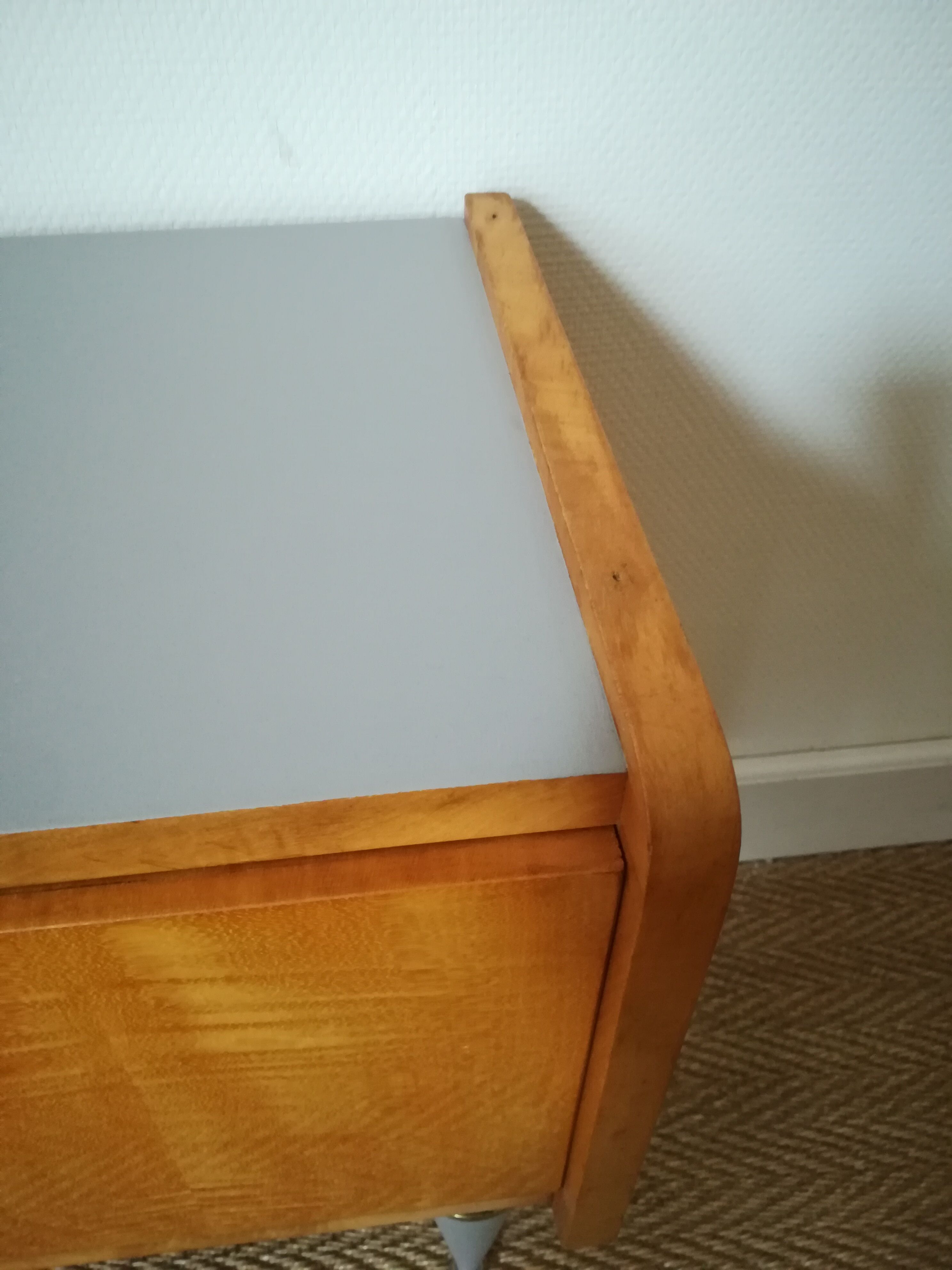 A pair of bedsides