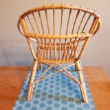 Vintage wicker rattan chair