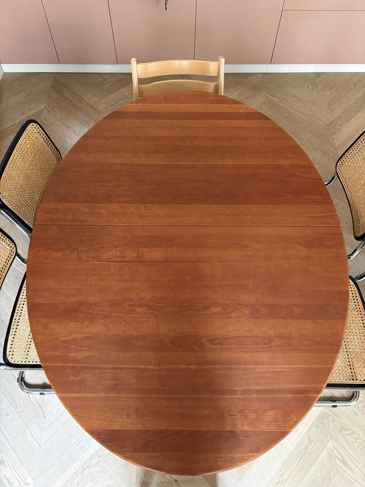 Extendable dining table in cherry wood, Søren Nissen & Ebbe Gehl, Denmark