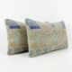 Set of 2 vintage kilim cushion covers 28x61 cm