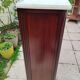Antique Bibus bookcase in Louis XVI style with marble top