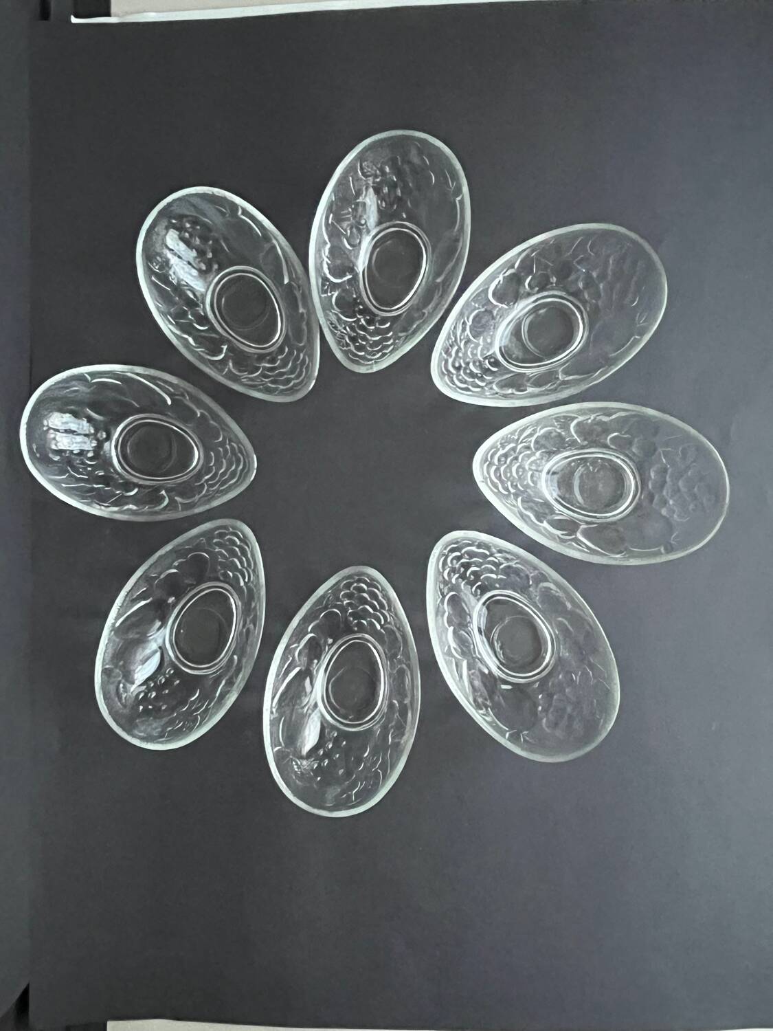 8 glass dessert bowls or appetizers