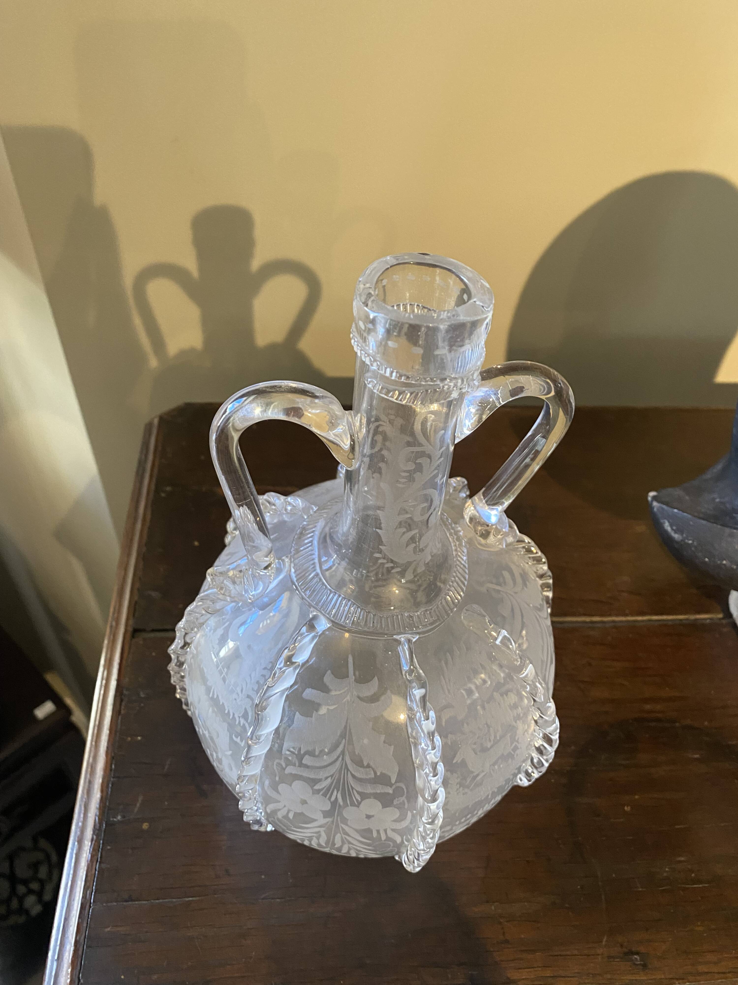 18s blown glass bottle