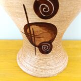 Decorative terracotta vase