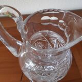 Carafe ou pichet en cristal taillé main