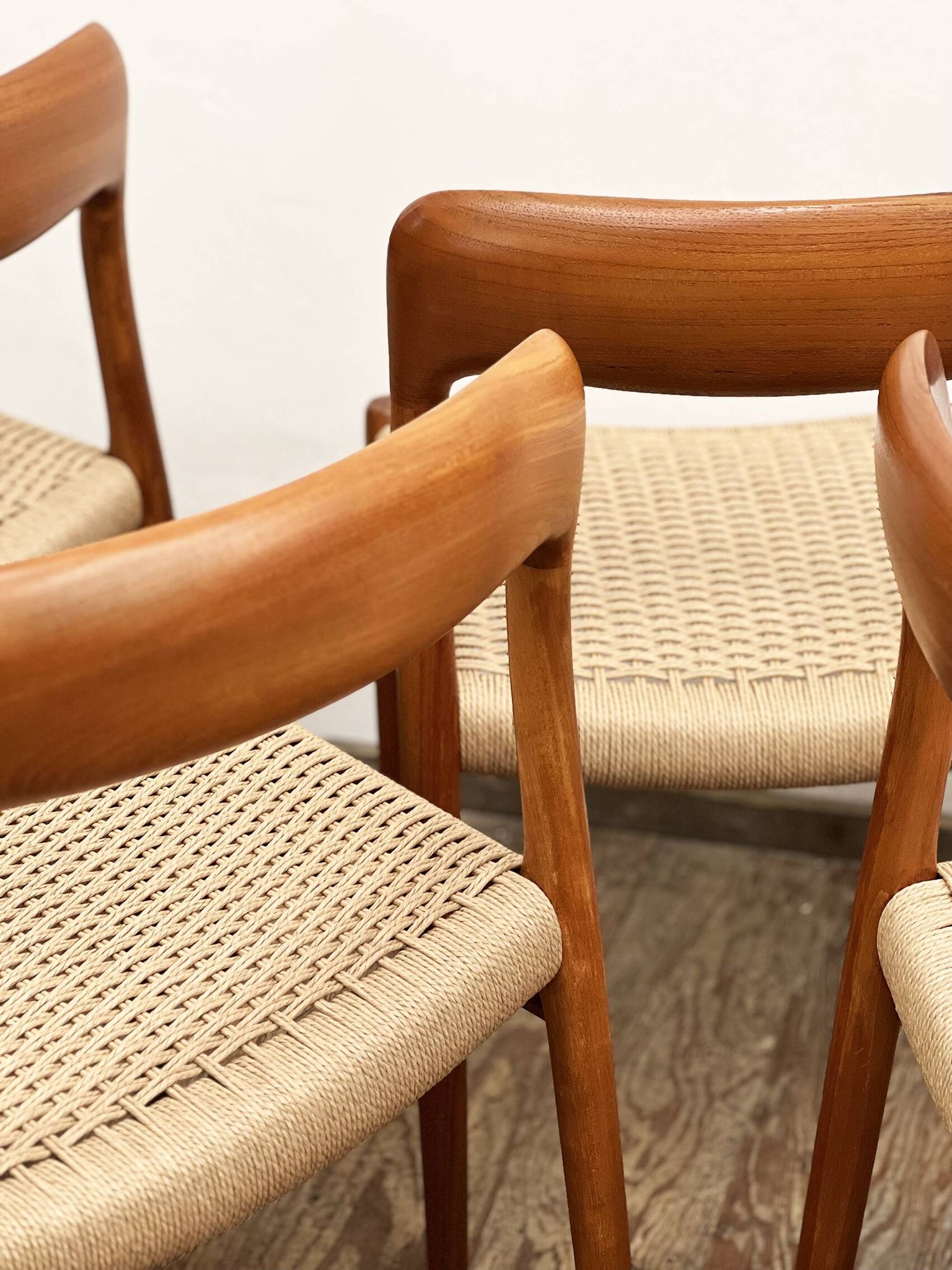 Set of 6 dining chairs by Niels O. Møller for J.L. Mollers