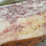 Louis XV chest of drawers 2 drawers and marble