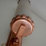 Copper red wall lamp frosted glass