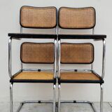 Set of 4 Marcel Breuer cesca black b32 chairs