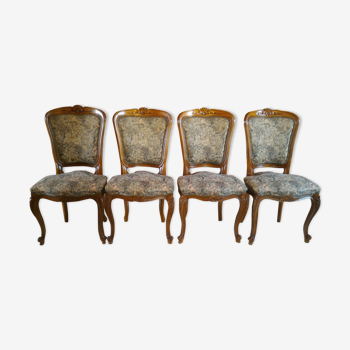 Série de 4 chaises style Louis XV