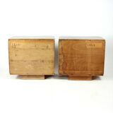 Art Deco Bedside Tables By Jindřich Halabala For Up Závody, 1930s