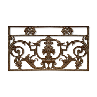 Old cast iron grid
