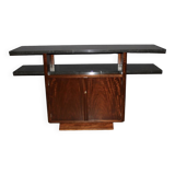 Art deco period console in exotic wood and marble circa 1930
