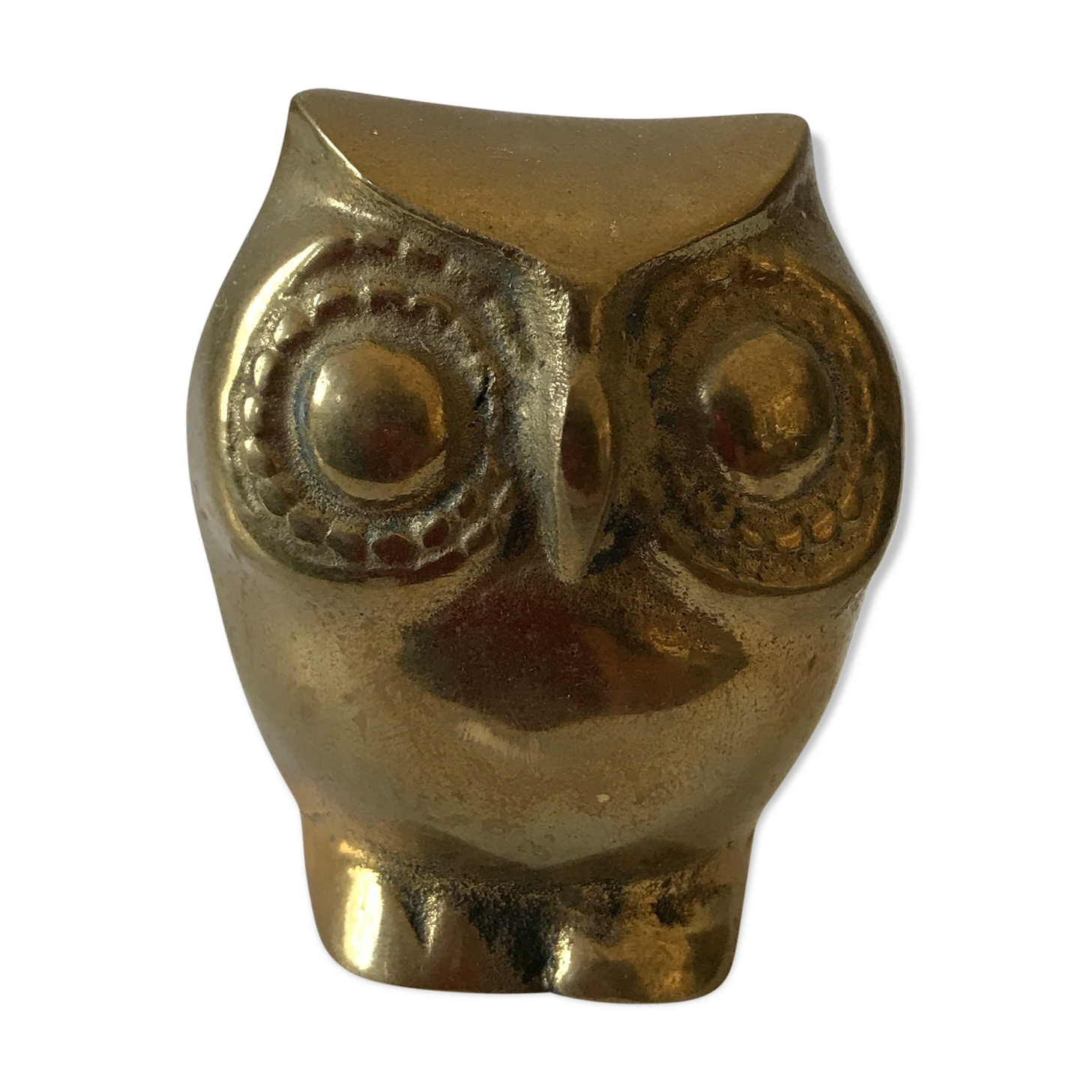 Vintage brass owl