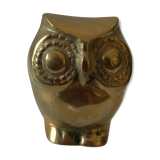 Vintage brass owl