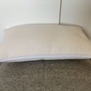Outdoor ecru pink fabric cushion