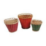 Set of 3 cache pots 50/60s
