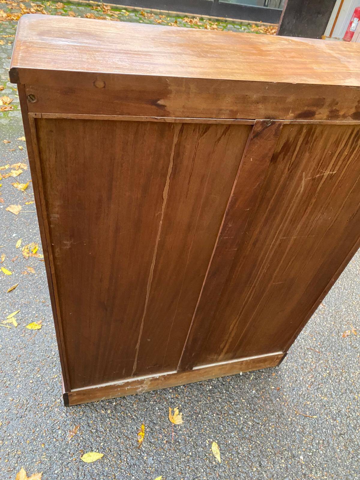 Vintage 18th Century Solid Mahogany Bookshelf