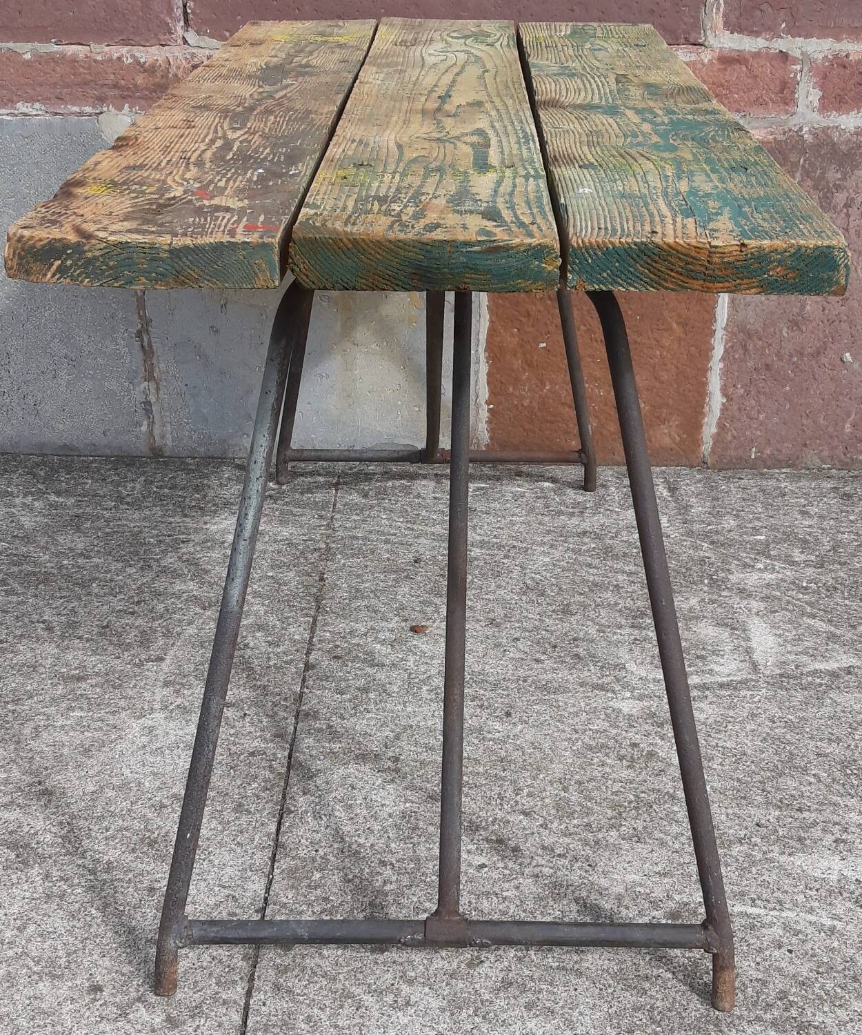Folding workshop table