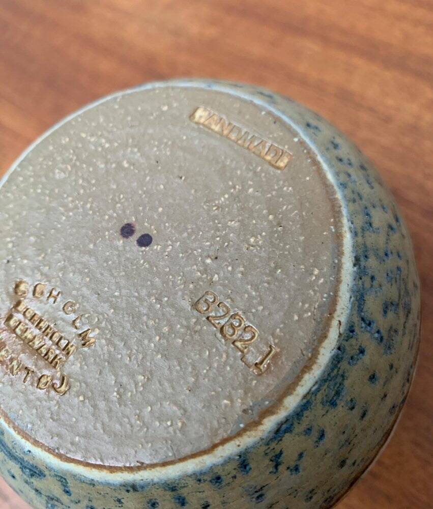 Mid-century Danish vase from Søholm pottery workshop, 1960s.